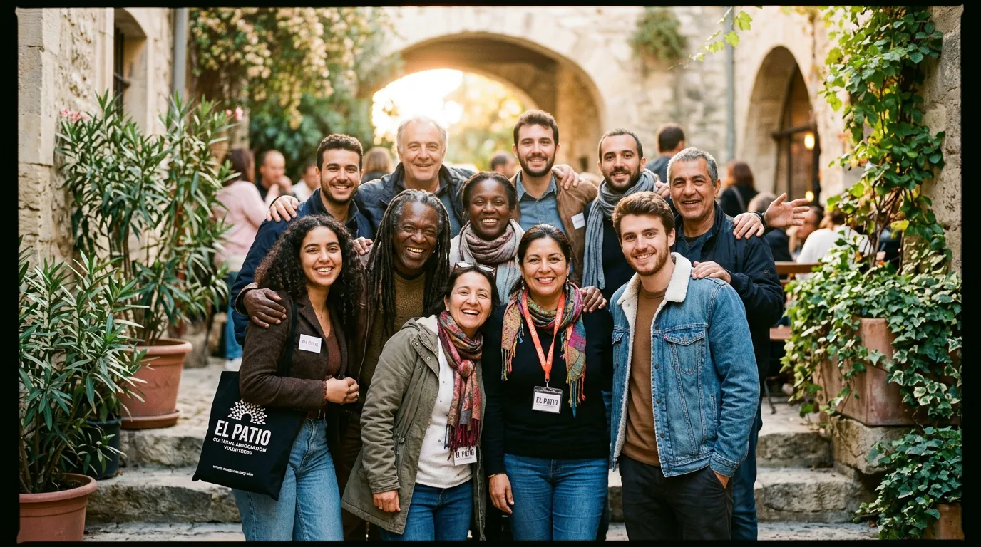Équipe de bénévoles de l'association EL PATIO à Montpellier